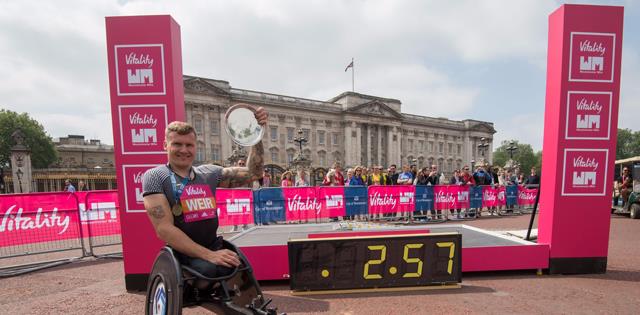 David Weir three minute mile